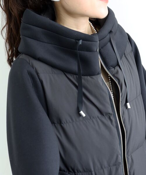 カットボンディング×スムースタフタショートブルゾン（ブルゾン）｜le