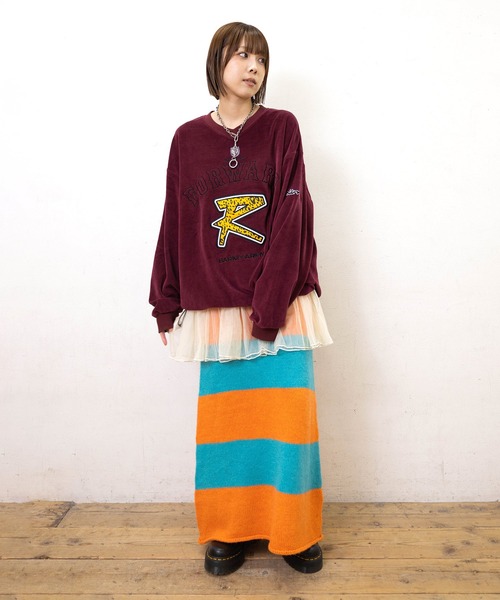 RNA（アールエヌエー）の「M2562 FORWARDロゴサッカーシャツ（Tシャツ/カットソー・レディース・グリーン/バーガンディー/ブラック・MEDIUM）」の10枚目の写真