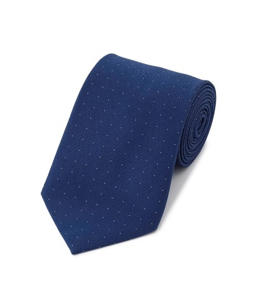Perfect Suit FActory（パーフェクトスーツファクトリー）の「レギュラーネクタイ　ドット柄　ワイン/ブラウン/ネイビー（ネクタイ・メンズ・ワイン/ブラウン/ネイビー・FREE）」の3枚目の写真