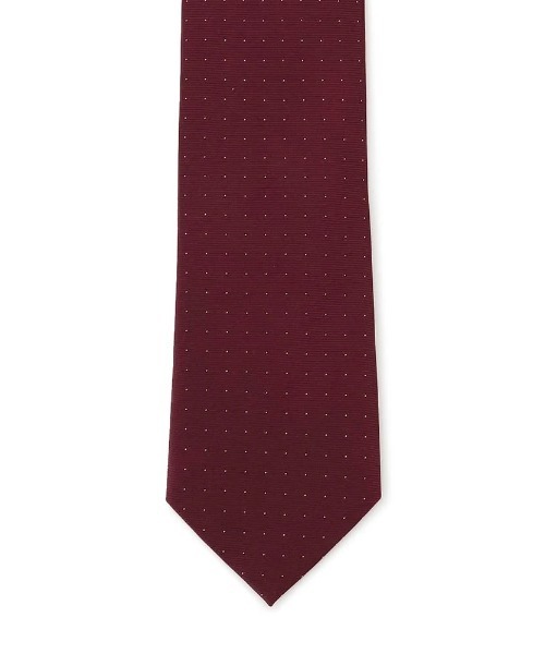Perfect Suit FActory（パーフェクトスーツファクトリー）の「レギュラーネクタイ　ドット柄　ワイン/ブラウン/ネイビー（ネクタイ・メンズ・ワイン/ブラウン/ネイビー・FREE）」の4枚目の写真