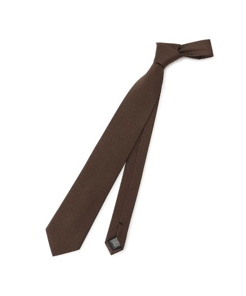 Perfect Suit FActory（パーフェクトスーツファクトリー）の「レギュラーネクタイ　ドット柄　ワイン/ブラウン/ネイビー（ネクタイ・メンズ・ワイン/ブラウン/ネイビー・FREE）」の7枚目の写真