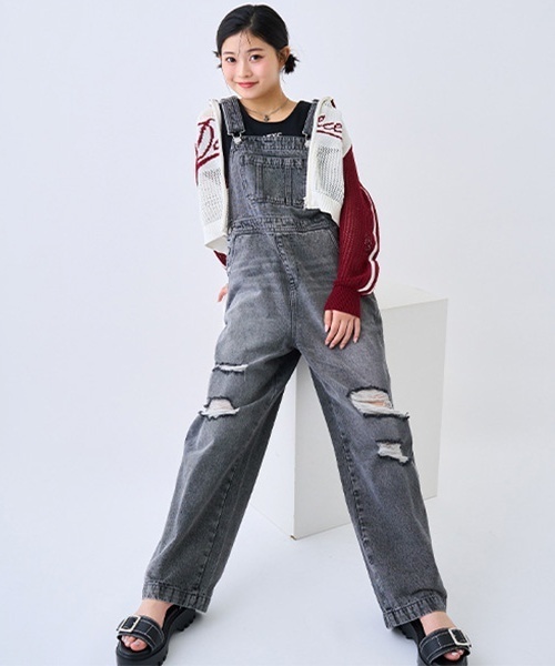 セール】【GOODPRICE】【ベーシック】デニムオーバーオール（つなぎ