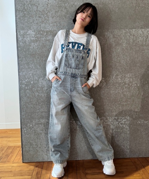 セール】【GOODPRICE】【ベーシック】デニムオーバーオール（つなぎ