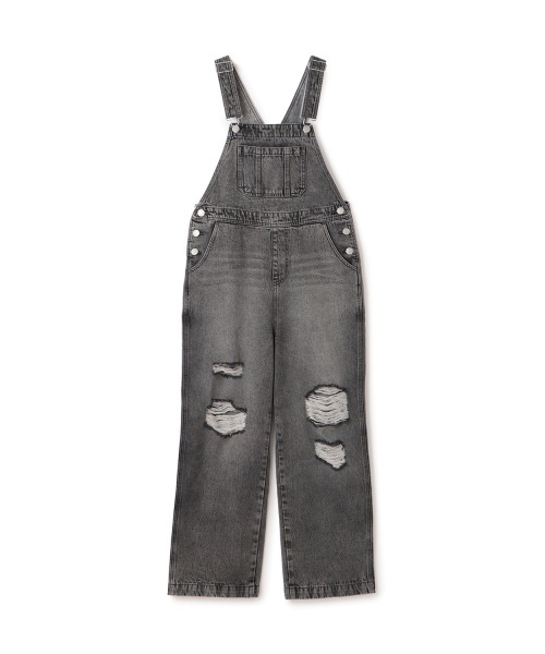 LOVETOXIC(ラブトキシック)の「【GOODPRICE】【ベーシック】デニムオーバーオール(つなぎ/オールインワン・キッズ・グレー/ブルー/サックスブルー/ライトグレー・L:160cm/S:140cm/M:150cm/LL(170cm))」の19枚目の写真
