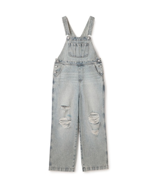 LOVETOXIC(ラブトキシック)の「【GOODPRICE】【ベーシック】デニムオーバーオール(つなぎ/オールインワン・キッズ・グレー/ブルー/サックスブルー/ライトグレー・L:160cm/S:140cm/M:150cm/LL(170cm))」の17枚目の写真