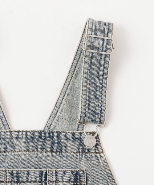 LOVETOXIC(ラブトキシック)の「【GOODPRICE】【ベーシック】デニムオーバーオール(つなぎ/オールインワン・キッズ・グレー/ブルー/サックスブルー/ライトグレー・L:160cm/S:140cm/M:150cm/LL(170cm))」の13枚目の写真
