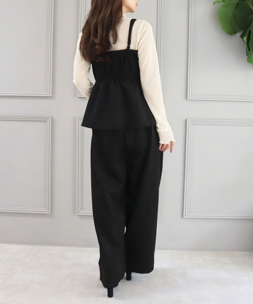 CECIL McBEE（セシルマクビー）の「スエードポンチフロント編み上げキャミセットアップ（ワンピース・レディース・ブラウン/モカ/ブラック・LARGE/MEDIUM）」の7枚目の写真