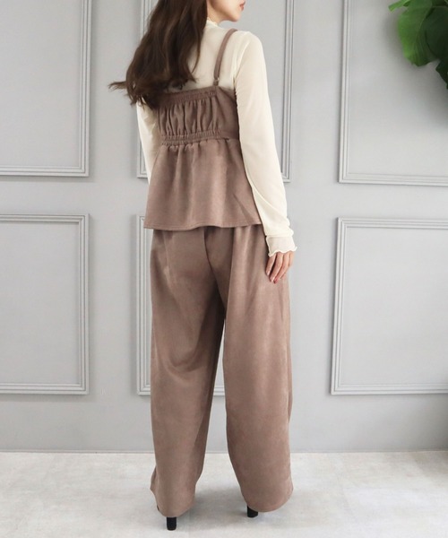 CECIL McBEE（セシルマクビー）の「スエードポンチフロント編み上げキャミセットアップ（ワンピース・レディース・ブラウン/モカ/ブラック・LARGE/MEDIUM）」の11枚目の写真