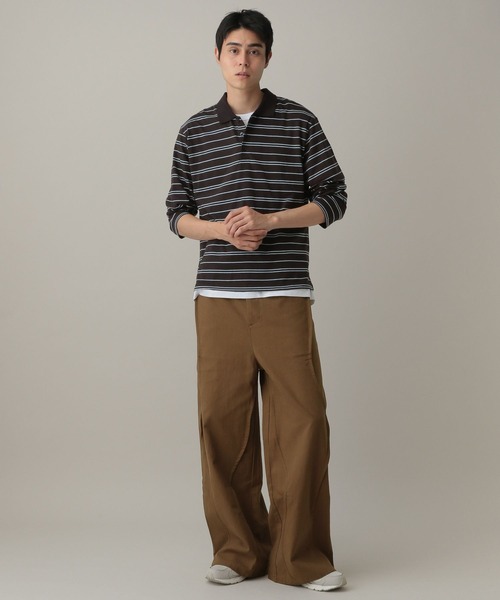 LAND MUSEUM(ランドミュージアム)の「LAND MUSEUM/ウェーブデザインパンツ(その他パンツ・メンズ・ブラック/ブラウン・LARGE/MEDIUM)」の10枚目の写真