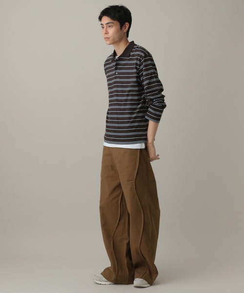 LAND MUSEUM(ランドミュージアム)の「LAND MUSEUM/ウェーブデザインパンツ(その他パンツ・メンズ・ブラック/ブラウン・LARGE/MEDIUM)」の11枚目の写真