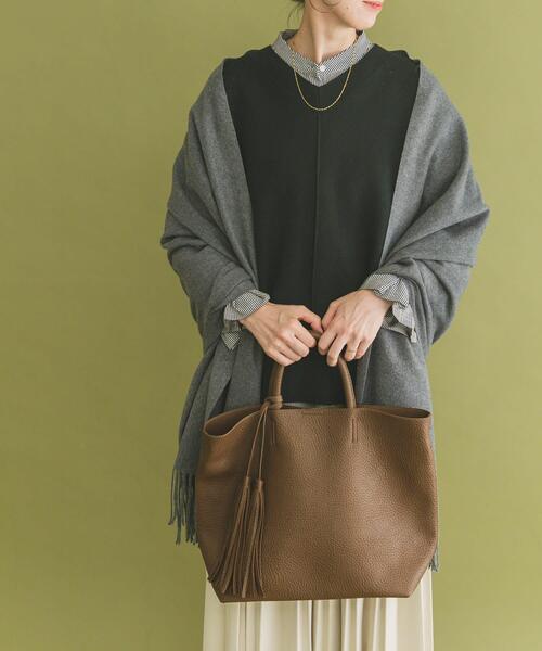 ITEMS URBANRESEARCH（アイテムズ アーバンリサーチ）の「ツイルムジストール（マフラー・レディース・ライトベージュ/ライトブルー/グレー/キャメル・-）」の5枚目の写真