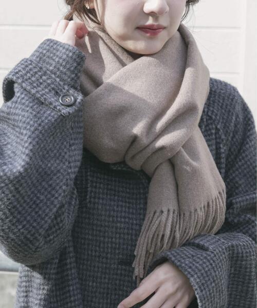 ITEMS URBANRESEARCH（アイテムズ アーバンリサーチ）の「ツイルムジストール（マフラー・レディース・ライトベージュ/ライトブルー/グレー/キャメル・-）」の10枚目の写真