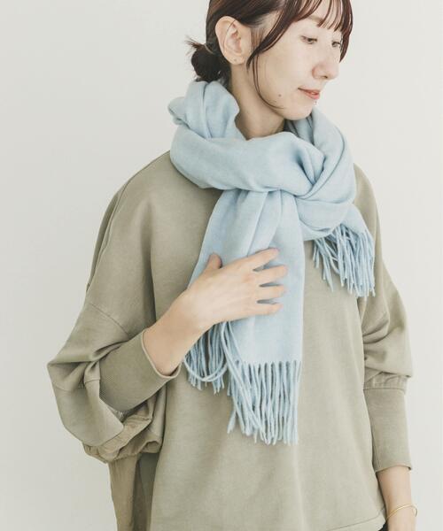 ITEMS URBANRESEARCH（アイテムズ アーバンリサーチ）の「ツイルムジストール（マフラー・レディース・ライトベージュ/ライトブルー/グレー/キャメル・-）」の19枚目の写真