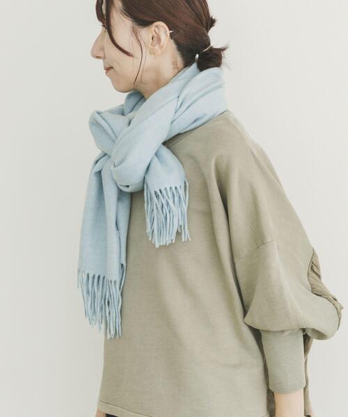 ITEMS URBANRESEARCH（アイテムズ アーバンリサーチ）の「ツイルムジストール（マフラー・レディース・ライトベージュ/ライトブルー/グレー/キャメル・-）」の20枚目の写真