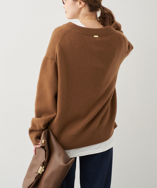 CASHY OVER Vネック プルオーバー（ニット/セーター）｜Deuxieme