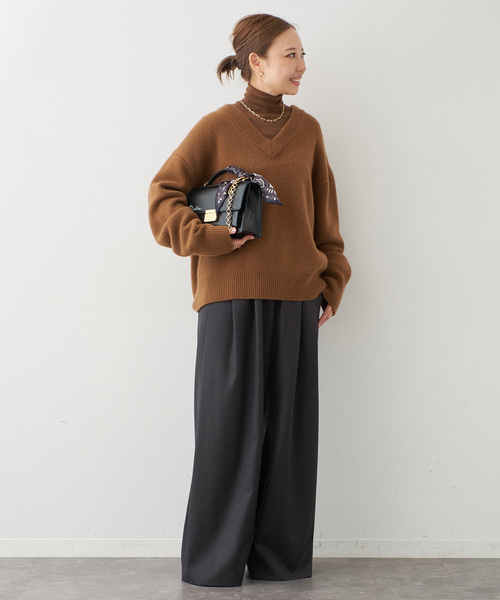 CASHY OVER Vネック プルオーバー（ニット/セーター）｜Deuxieme