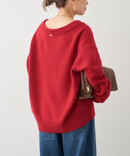 CASHY OVER Vネック プルオーバー（ニット/セーター）｜Deuxieme