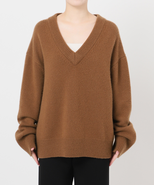 Deuxieme Classe★CASHY OVER Vネック プルオーバー新品 CASHY OVER Vネック プルオーバー（ニット／セーター）｜Deuxieme