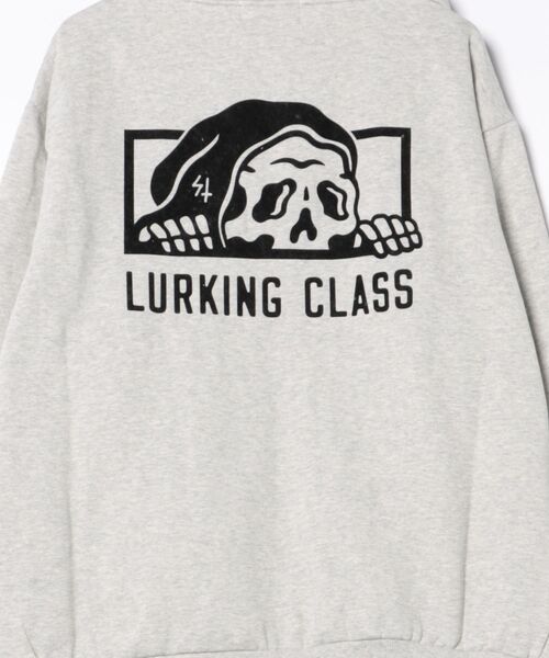 LURKING CLASS(ラーキングクラス)の「LURKING CLASS/ラーキングクラス フルジップパーカー バックプリント ST25FUM02(パーカー・メンズ・グレー/ブラック・M/XL/L)」の10枚目の写真