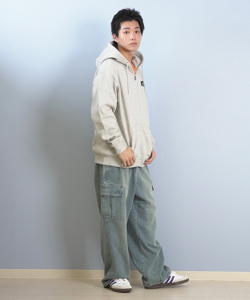 LURKING CLASS(ラーキングクラス)の「LURKING CLASS/ラーキングクラス フルジップパーカー バックプリント ST25FUM02(パーカー・メンズ・グレー/ブラック・M/XL/L)」の5枚目の写真