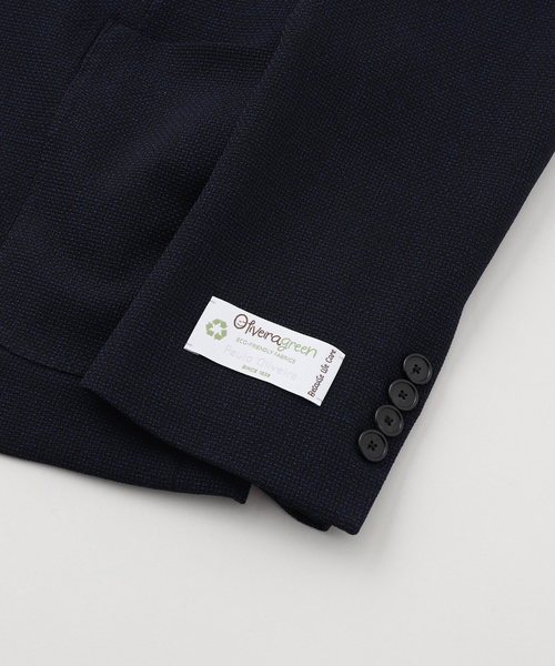 EDIFICE（エディフィス）の「D.JK 3ボタン バスケット（テーラードジャケット・メンズ・ネイビー・50/48/46/44）」の3枚目の写真