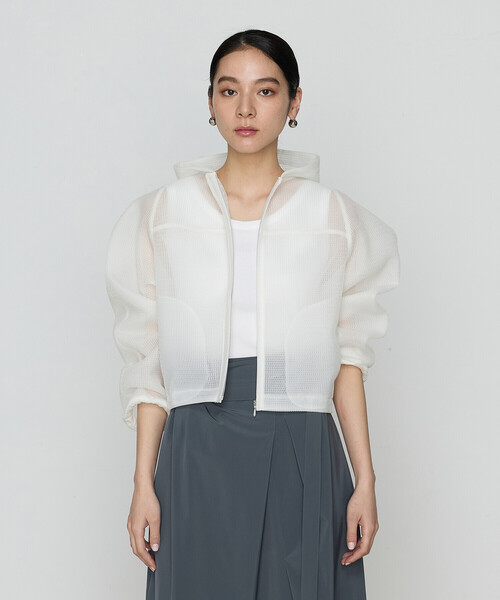 Gabardine K.T(ギャバジンケーティー)の「ラッセルメッシュダンボール シアーブルゾン(ブルゾン・レディース・ブルー/ネイビー・9号)」の11枚目の写真