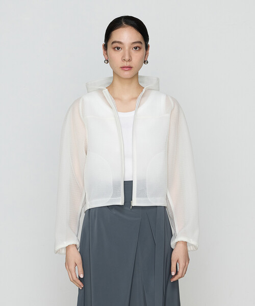 Gabardine K.T(ギャバジンケーティー)の「ラッセルメッシュダンボール シアーブルゾン(ブルゾン・レディース・ブルー/ネイビー・9号)」の13枚目の写真