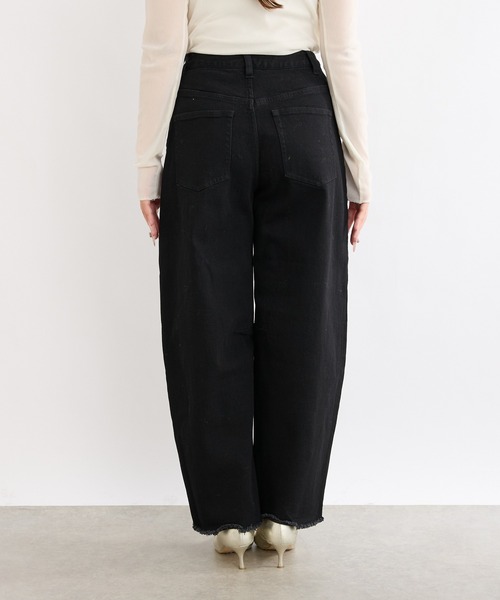 La boutique BonBon（ラブティックボンボン）の「ロールアップデニムロングスカート（デニムスカート・レディース・インディゴブルー/ブラック・マルチサイズ）」の20枚目の写真