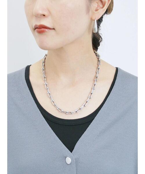 Samansa Mos2 blue（サマンサモスモスブルー）の「裾ドロストニットカーディガン（カーディガン/ボレロ・レディース・ブルー/ベージュ/ブラック・F）」の17枚目の写真