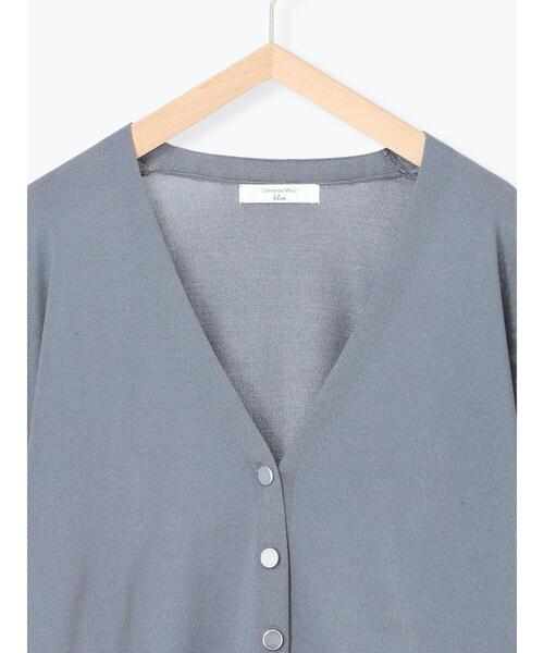 Samansa Mos2 blue（サマンサモスモスブルー）の「裾ドロストニットカーディガン（カーディガン/ボレロ・レディース・ブルー/ベージュ/ブラック・F）」の21枚目の写真