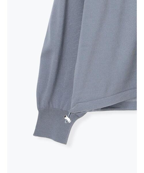 Samansa Mos2 blue（サマンサモスモスブルー）の「裾ドロストニットカーディガン（カーディガン/ボレロ・レディース・ブルー/ベージュ/ブラック・F）」の22枚目の写真