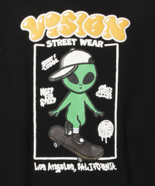 VISION STREET WEAR(ヴィジョンストリートウェア)の「VISION STREET WEAR Alien Satin Sweatshirt(スウェット・メンズ・オートミール/ブラック・M/L/XL)」の6枚目の写真