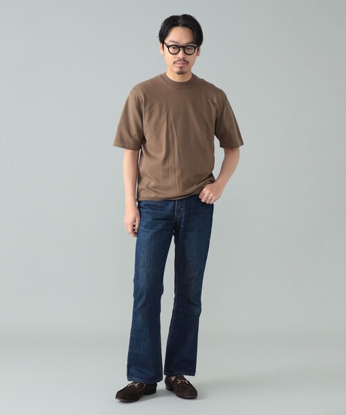 BEAMS F（ビームスエフ）の「【別注】LORENZONI / コットン 12ゲージ ハイネック ショートスリーブ ニット（Tシャツ/カットソー・メンズ・ロイヤルブルー/ブラウン系その他5/グリーン系その他2・50/48/46）」の2枚目の写真