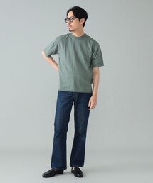 【別注】LORENZONI / コットン 12ゲージ ハイネック ショートスリーブ ニット