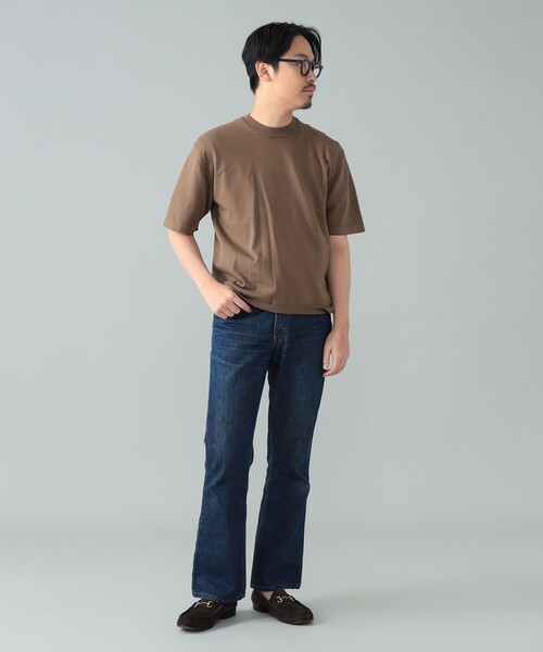 BEAMS F（ビームスエフ）の「【別注】LORENZONI / コットン 12ゲージ ハイネック ショートスリーブ ニット（Tシャツ/カットソー・メンズ・ロイヤルブルー/ブラウン系その他5/グリーン系その他2・50/48/46）」の20枚目の写真