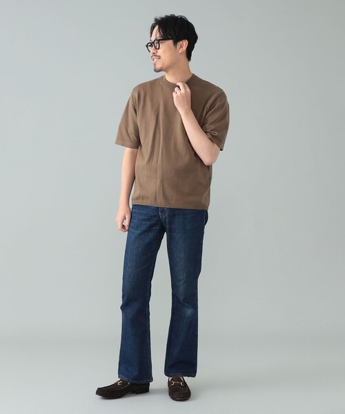 BEAMS F（ビームスエフ）の「【別注】LORENZONI / コットン 12ゲージ ハイネック ショートスリーブ ニット（Tシャツ/カットソー・メンズ・ロイヤルブルー/ブラウン系その他5/グリーン系その他2・50/48/46）」の21枚目の写真