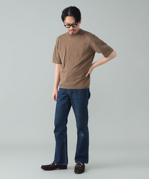 BEAMS F（ビームスエフ）の「【別注】LORENZONI / コットン 12ゲージ ハイネック ショートスリーブ ニット（Tシャツ/カットソー・メンズ・ロイヤルブルー/ブラウン系その他5/グリーン系その他2・50/48/46）」の22枚目の写真