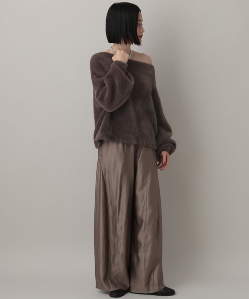 A part by（アパートバイ）の「ウォームニットシャギープルオーバー（ニット/セーター・レディース・ブラウン/ブルー系その他2/ライトグレー・FREE）」の4枚目の写真