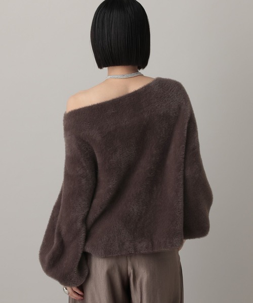 A part by（アパートバイ）の「ウォームニットシャギープルオーバー（ニット/セーター・レディース・ブラウン/ブルー系その他2/ライトグレー・FREE）」の7枚目の写真