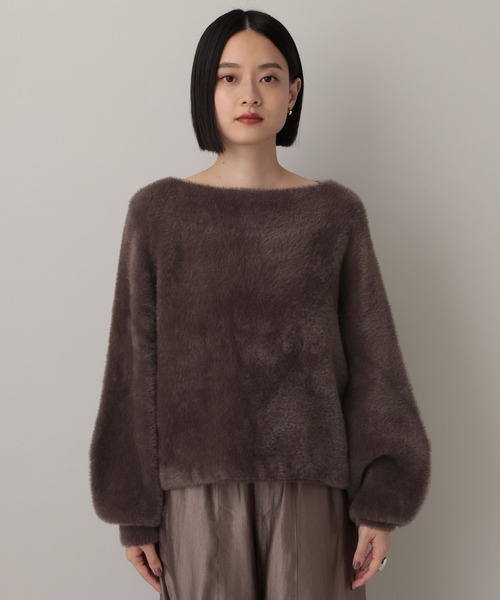 A part by（アパートバイ）の「ウォームニットシャギープルオーバー（ニット/セーター・レディース・ブラウン/ブルー系その他2/ライトグレー・FREE）」の16枚目の写真