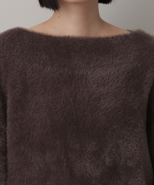 A part by（アパートバイ）の「ウォームニットシャギープルオーバー（ニット/セーター・レディース・ブラウン/ブルー系その他2/ライトグレー・FREE）」の19枚目の写真