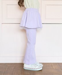 Lycee mine（リセマイン）の「【ともパン】【裏起毛】ギャザースカート付きフレアパンツ（その他パンツ・キッズ）」