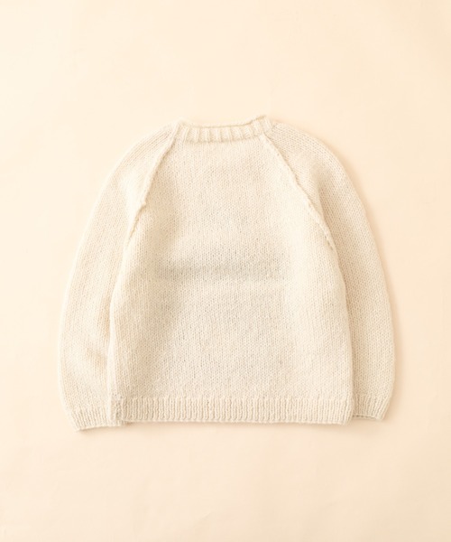 FUNALIVE(ファンアライブ)の「HIMALAYAN CLIMBER'S HAND-KNIT レディース手編みYETIジャカードクルー(ニット/セーター・レディース・アイボリー/ネイビー・M/S/L)」の4枚目の写真