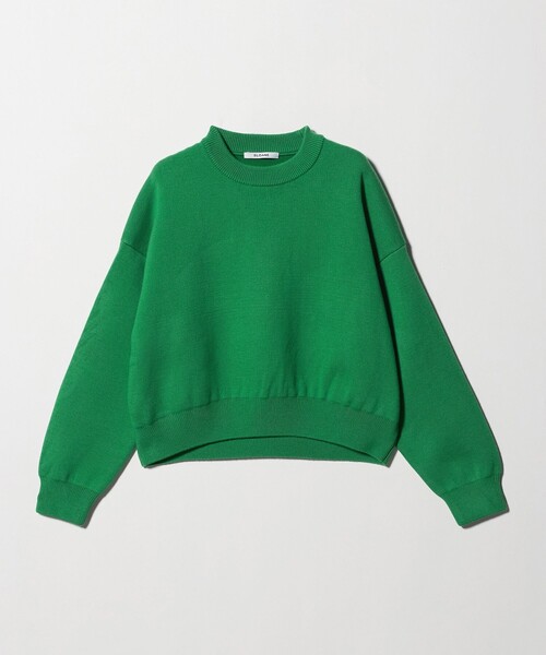 SLOANE（スローン）の「＜SLOANE＞10G ダブルフェイス プルオーバー（ニット/セーター・レディース・ブラック/ケリーグリーン・2）」の2枚目の写真