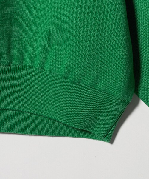 SLOANE（スローン）の「＜SLOANE＞10G ダブルフェイス プルオーバー（ニット/セーター・レディース・ブラック/ケリーグリーン・2）」の6枚目の写真