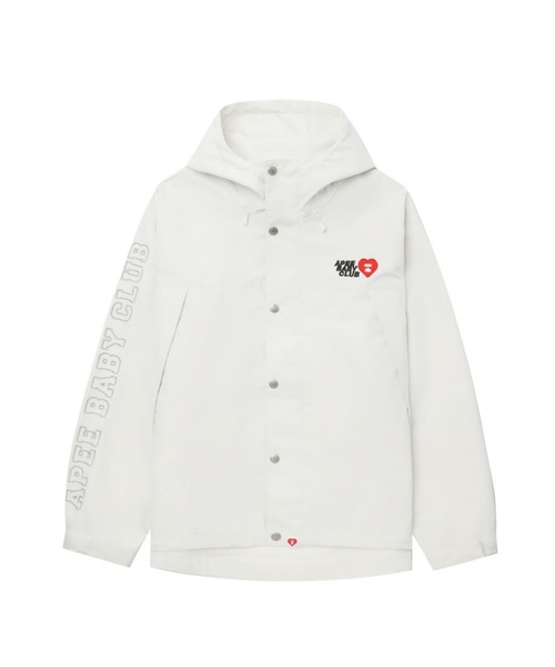 【美品】Heve シャーリングブルゾン　ホワイト　ヘイブ LIGHT 3-LAYER JACKET（ブルゾン）｜A BATHING APE（アベイシング