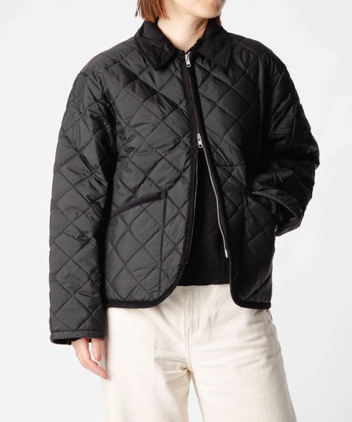 LAVENHAM(ラベンハム)の「LAVENHAM TEYNHAM ラベンハム テイナム ナイロンジャケット(ダウンジャケット/コート・レディース・ブラック系1/ブラック系2・12/8/10)」の1枚目の写真