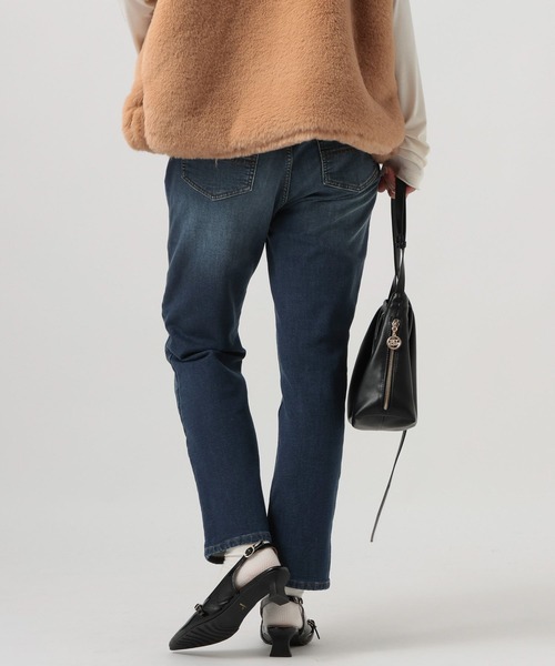 BAYFLOW(ベイフロー)の「裏起毛テーパードデニム(デニムパンツ・レディース・インディゴブルー/ブルー・X-SMALL/SMALL/MEDIUM)」の8枚目の写真