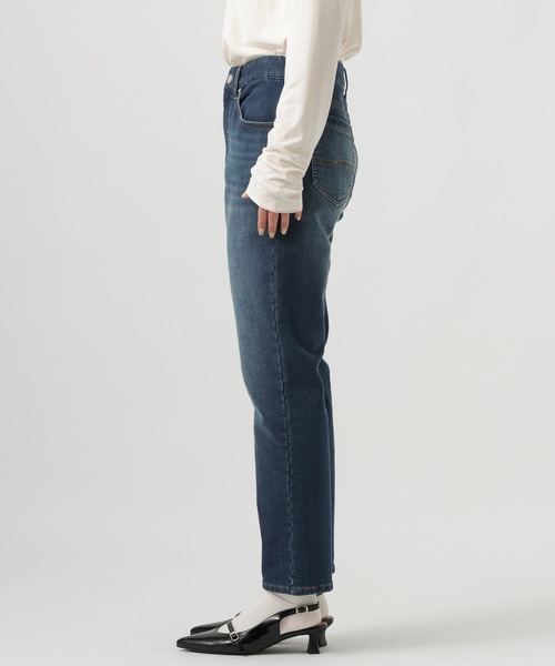 BAYFLOW(ベイフロー)の「裏起毛テーパードデニム(デニムパンツ・レディース・インディゴブルー/ブルー・X-SMALL/SMALL/MEDIUM)」の10枚目の写真