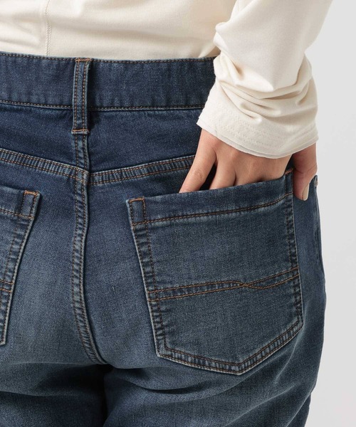 BAYFLOW(ベイフロー)の「裏起毛テーパードデニム(デニムパンツ・レディース・インディゴブルー/ブルー・X-SMALL/SMALL/MEDIUM)」の16枚目の写真